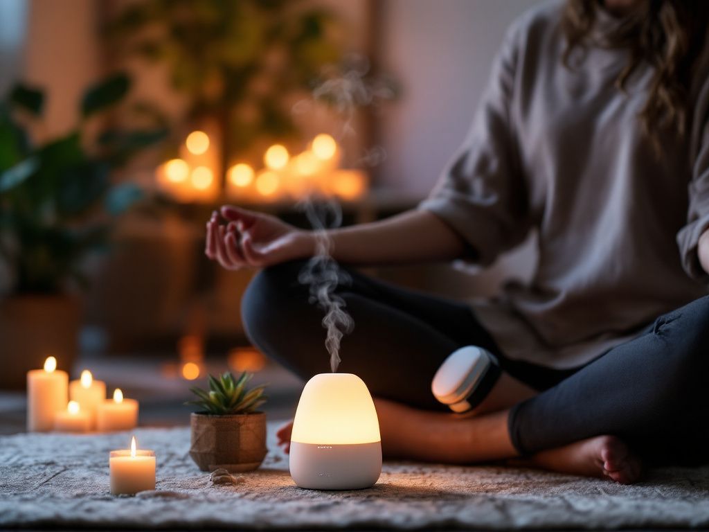 Tech-enhanced meditation scents